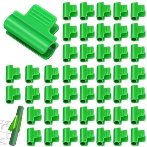 40 Stück 16mm Gewächshausclips, Gewächshausrohrclips, Gewächshausfolienclips, Gewächshausklemmen, Netzklemmen. (1/5)