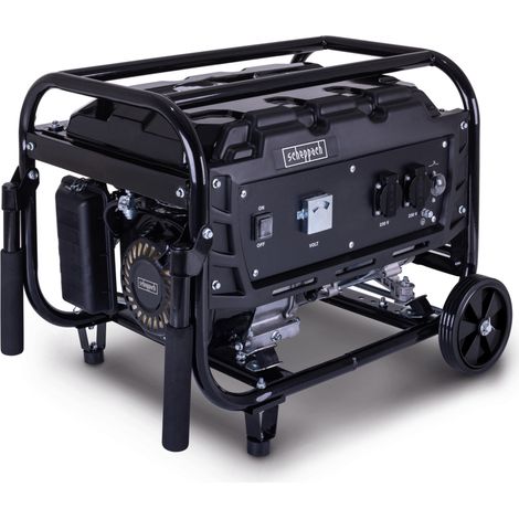 Scheppach – Groupe électrogène 2900W – Moteur 4 temps 212 cm³ – Démarrage manuel – Réservoir 13,7L – Technologie AVR – 2 prises 230V