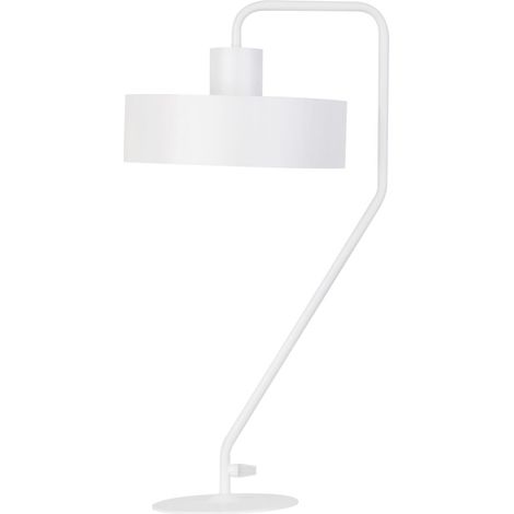 Lampada da tavolo moderna Vasco bianca loft E27 Sigma