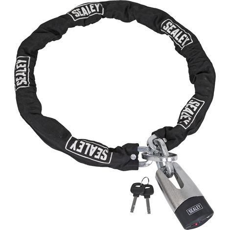 Sealey Motorcycle Chain & Disc Lock 10.5 x 10.5 x 1500mm 4 ART Approved CLA109DL