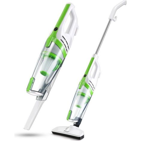 Portable Handheld Vacuum Cleaner, White-Green, Powerful 600W Model, Suction 10.1-15kPa, Vacuum 5000Pa, Dimensions 601316.30, Voltage 110-240V – Ideal for Household Cleaning (1/5)