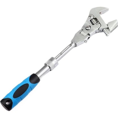 Clé dynamométrique pliable, 25,4 cm, clé à cliquet réglable, outil à main professionnel pour plomberie, réparation automobile, entretien domestique et projets de bricolage