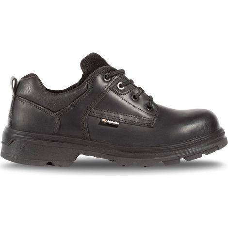 Jallatte – Chaussure de sécurité basse pointure 47 – Cuir pleine fleur hydrofuge – Norme EN ISO 20345:2011 – Semelle antiperforation Flextane™ HP (1/5)