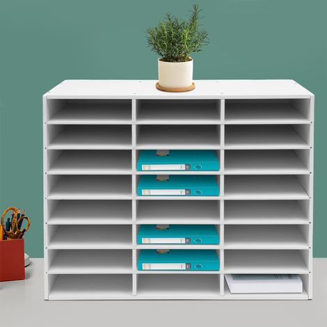 YISSALE-Postsortierer Organizer für Holzdokumente Organizer für Bürodokumente Rechnungen Papier für das Büro (1/5)