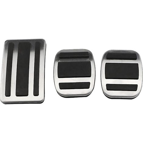 Lot de 3 pédales d'accélérateur, de frein et d'embrayage en alliage d'aluminium pour voitures 3008, 408, 4008 et 5008. (1/5)