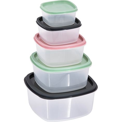 CONTENITORE PER ALIMENTI QUADRATO 'KEEPER' pz. 5