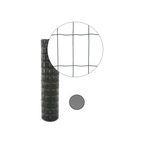 Cloture & Jardin – Grillage rigide gris anthracite 1,20m – Maille 100 x 50mm – Acier galvanisé plastifié – Résistant aux intempéries (1/5)