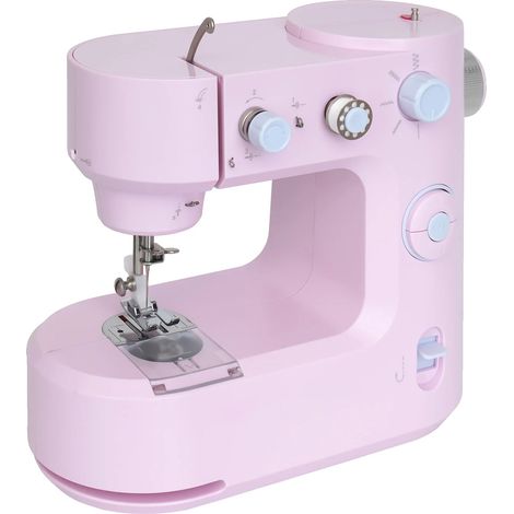 Mini máquina de coser, alimentación de CA de 100-240 V, puntada recta, construcción de ABS duradero, tamaño compacto, dos modos de funcionamiento. (1/5)