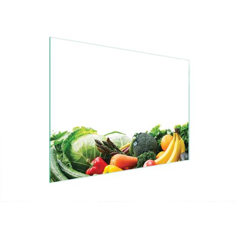 TAGLIERE IN VETRO 40x30 VERDURE (1/5)