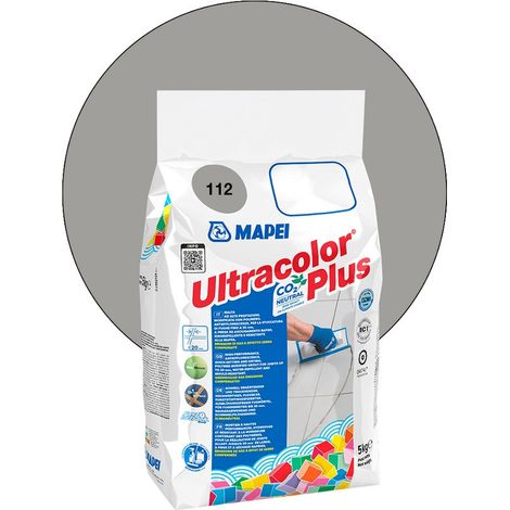 Joint de carrelage ULTRACOLOR PLUS MAPEI 112 Gris moyen - 5 Kg