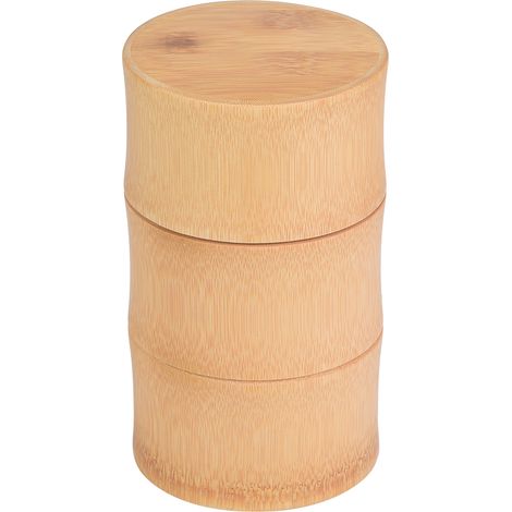 Boîte de rangement en bambou portable pour thé, boîte de conservation (taille M) (1/5)