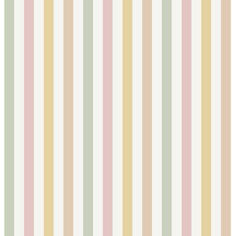 Papier peint rayures fines multicolores pastel