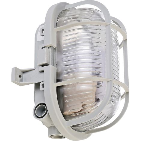 DEKO LIGHT SYRMA OVAL GRAU 401013 OUTDOOR DECKENLEUCHTE, OUTDOOR WANDLEUCHTE E27 GRAU (1/4)