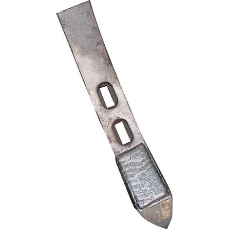 Punta de cultivador 350 x 50 x 20 mm curvada 2 orificios'uso universal de UNIVERSAL CP36050CN