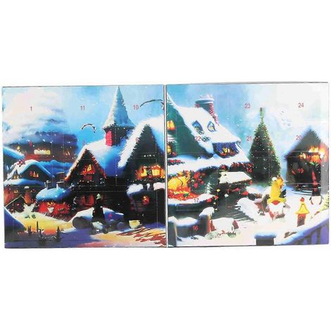 Adventskalender 2024 mit Wichteln: Niedliche Deko-Artikel, Adventskalender mit Countdown für die Feiertage