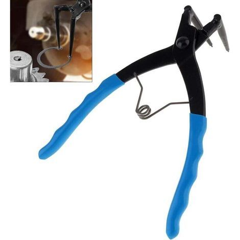 Set of snap ring pliers, 90-degree long nose pliers, curved circlip pliers, internal master cylinder circlip pliers, retaining ring pliers for trucks, motorcycles, (1/4)