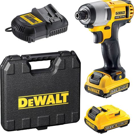 Dewalt – Visseuse à chocs 10,8V DCF815D2 avec 2 batteries 2.0Ah – Couple 107Nm – Taux d'impact 3400 ppm – Moteur compact pour espaces confinés (1/8)