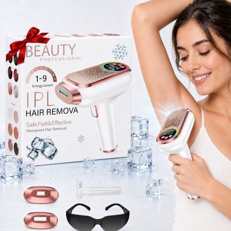 Appareil IPL avec refroidissement saphir – 999 999 impulsions – 9 niveaux – Visage, corps, bikini – Indolore (1/5)