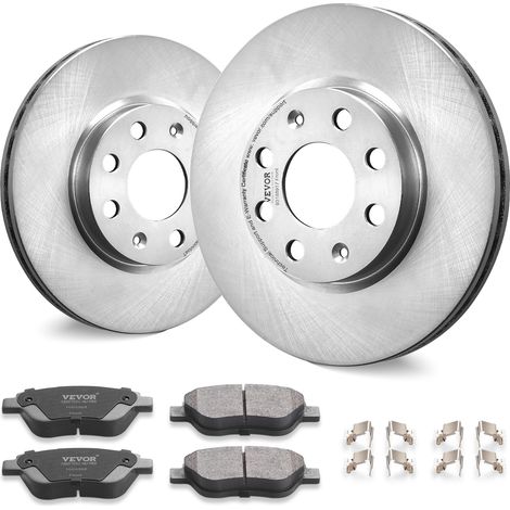VEVOR Kit Freno Anteriore 257,2 mm Dischi Freno per Vauxhall Adam(M13), Corsa D (S07), Corsa D Box/Hatchback (S07), Kit di Ricambio Pastiglie Freno in Ceramica per Dischi Freno, Rotori Anteriori