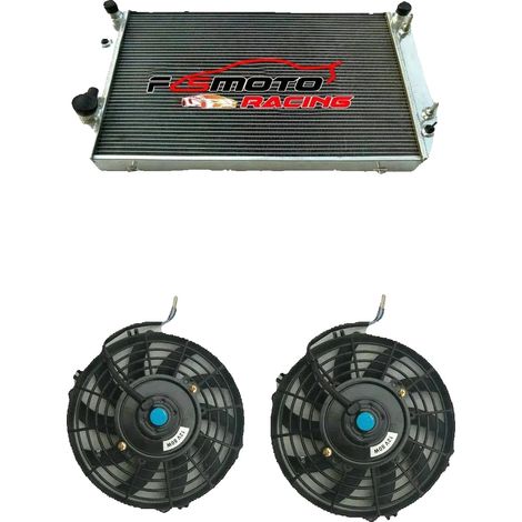 Radiatore, materiale in alluminio, dimensioni del nucleo 27" x 18" x 2.4", ingresso/uscita 1.25"/1.75", 3 file, compatibile con Jaguar XJS V12/XJ12 1976-1996 (1/5)
