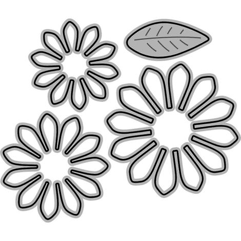 Stanzformen für Blütenblätter aus Metall, handgefertigt, DIY, Scrapbooking, Prägen