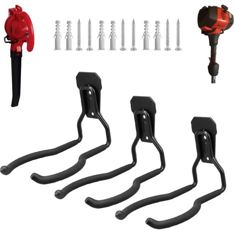 crochets muraux désherbeur porte outils électriques pour mur de garage crochets utilitaires pour outils de garage rangement 3 jardin (1/5)