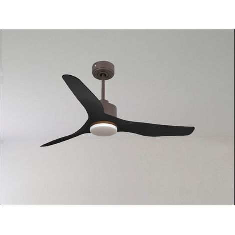 Ouray de Klassfan - Ventilateur de plafond et destratificateur moteur DC Chrome pales bois sombre 45 à 55 m² OurayDC3P7Dw178 (1/5)