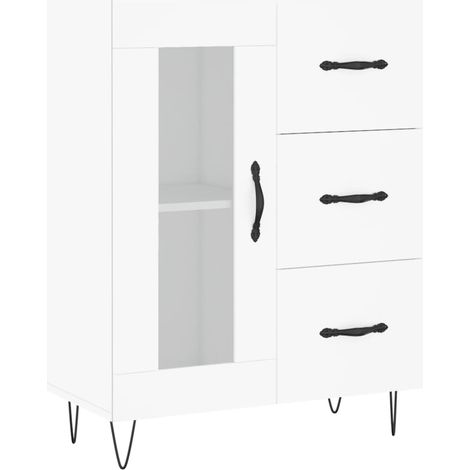 vidaXL Credenza Bianca 69,5x34x90 cm in Legno Multistrato (1/5)