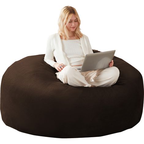 Fauteuil pouf 4FT doux et confortable pour adultes, idéal pour chambre et balcon (1/5)