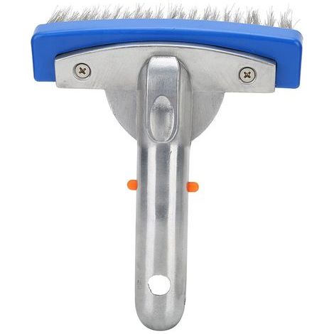 Brosse de piscine en acier inoxydable, nettoyage de piscine à brosse métallique, brosse de piscine en acier inoxydable (1/5)