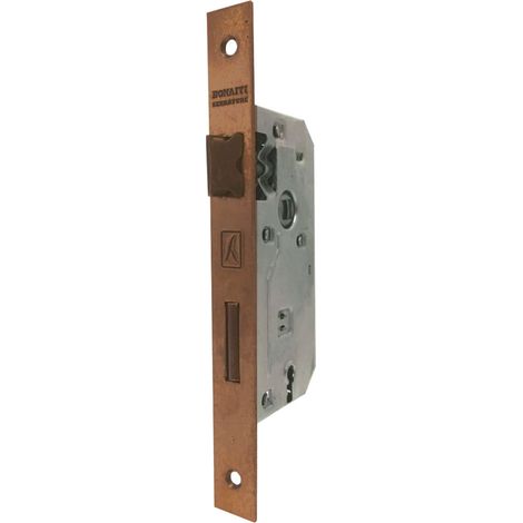 SERRATURA 'PATENT' B.Q. bronzato verniciato E 35  - BONAITI