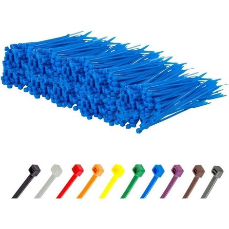 Kabelbinder 1000 Stück 100 x 2,5 mm Blau UV-beständig 8,1 kg (1/5)