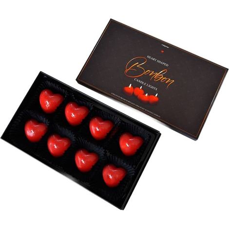 Candela al cioccolato a forma di cuore (1/5)