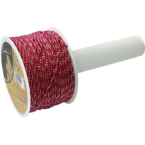 15PZ FILO PER EDILIZIA CON MANICO GIREVOLE mt. 100 col. Rosso/Bianco