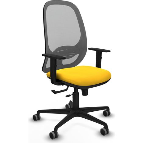 Silla ergonómica piqueras y crespo Cilanco gris cuero sintético (1/2)