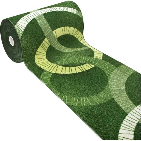 Tapis de Cuisine Antidérapant Moderne Polyvalent Chambre Couloir Vert - 57x40 cm