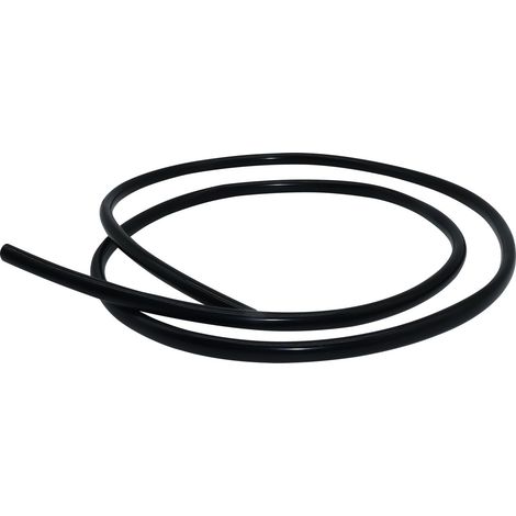 Tuyau flexible en silicone, diamètre intérieur 4 mm, diamètre extérieur 6 mm, tuyau en silicone noir de 1,5 m pour pompes et tuyaux d'air (1/5)