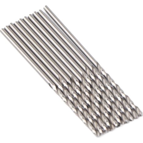 Lot de 10 forets hélicoïdaux Ø1,45mm, queue droite, outillage professionnel pour métal, accessoires industriels de précision. (1/5)