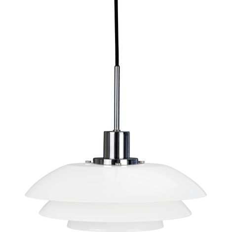 Lampadario dyberg larsen classico opale 31 cm vetro metallo