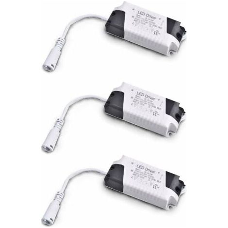 Pack x3 Transformateur Driver 18W-24W DC, entrée multi-tension 85-265V Ac 50/60Hz, sortie 36-72 Vdc 240-260 mA. Valable pour remplacer les downlights et autres équipements LED-LIAIKI (1/4)