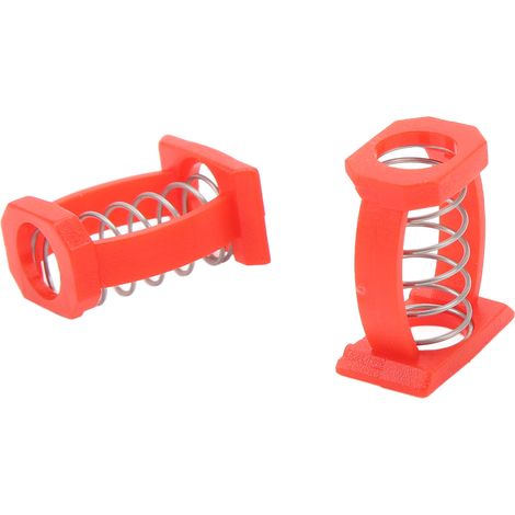 2pcs Pince de Réglage de Potence Pliante avec Ressort, Support de Potence Vélo Pliant, Attache en C de Fixation, Accessoires Rouges (1/5)