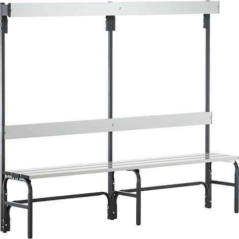 Sypro, Banc de vestiaire en inox, h x p 1650 x 375 mm, (1/2)