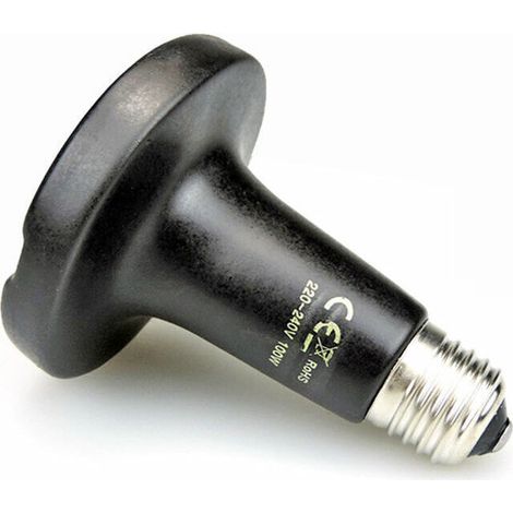 25W Émetteur Radiateur Animaux Ampoule Infrarouge Chauffage en Céramique,Lampe de Reptile pour Amphibiens, Serpent, Oiseaux,Tortue, Chat, Chien (1/5)