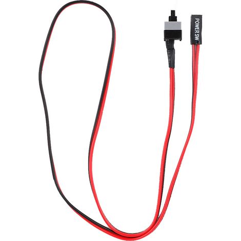 Connecteur ATX 2 broches, contact de redémarrage pour PC, haute durabilité, installation facile, longueur 50 cm pour le remplacement du câble d'alimentation