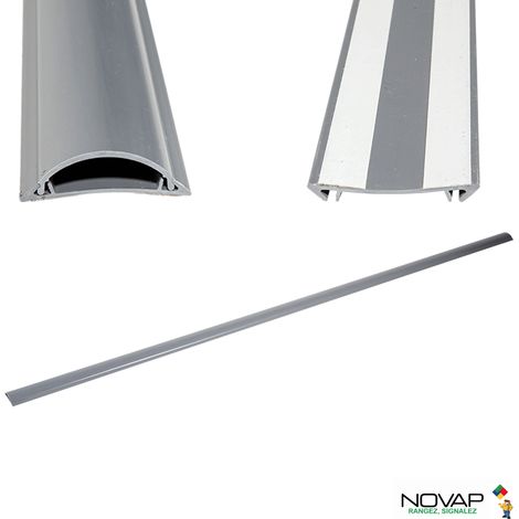 Novap – Passe-câble intérieur en PVC rigide – Dimensions 2000 x 70 x 20 mm – Résistance thermique -40 à +80°C – Pose adhésive – 6101321 (1/4)