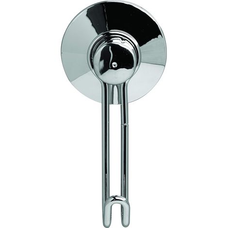 King Home APPENDINO SINGOLO CON VENTOSA cromato con finitura a specchio 5,5x4,5x11,5h cm (1/4)
