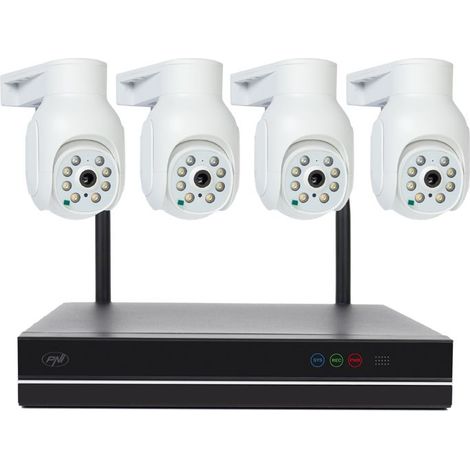 Kit de vidéosurveillance - PNI - PNI-WF834-S - 4 caméras 3MP - Wi‑Fi - IP66 (1/4)