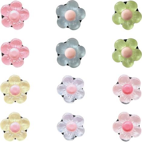 CCYKXA 12-Piece Floral Car Aromatherapy Clip, Cute Air Vent Clip, Car Decoration Accessories, Interior Accessories (1/5)