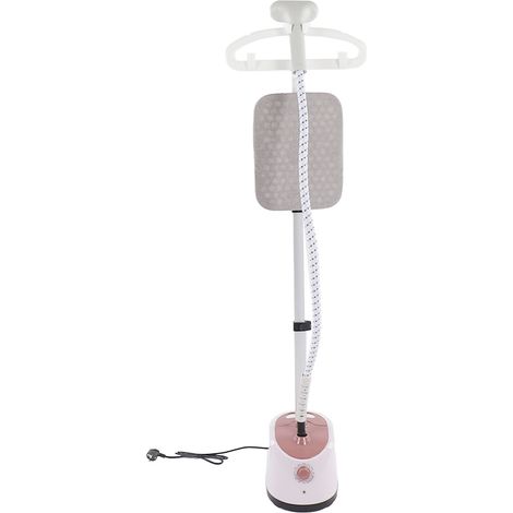 Fer à repasser vertical à vapeur avec cintre, tissu rose 2000W, fiche UE 220V, puissant défroisseur vêtements pour maison (1/5)