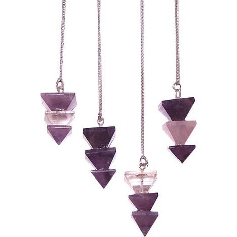 Pendule à trois pyramides - (asst)- Vendu par 1 (1/2)